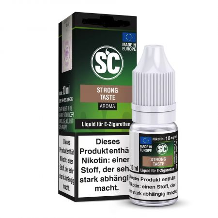 SC Liquid Strong Taste 10ml Nikotinfrei - kräftiger Tabak