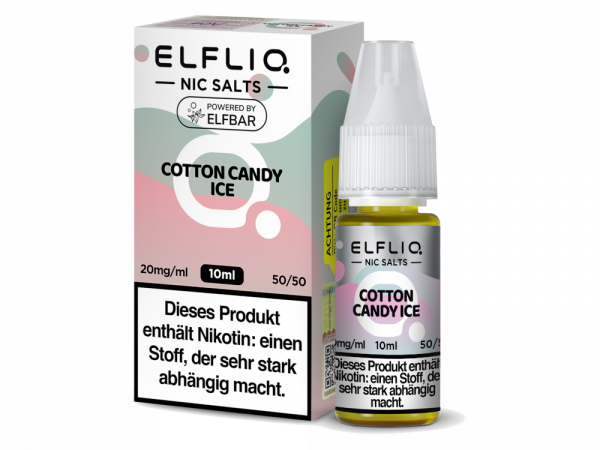 Elfliq Nikotinsalz Liquid Cotton Candy Ice 20mg/ml Nikotin - Zuckerwatte mit leichter Kühle